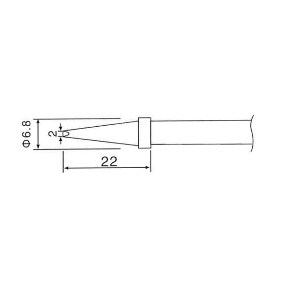 Μύτη Κολλητηριού 2mm C1-4