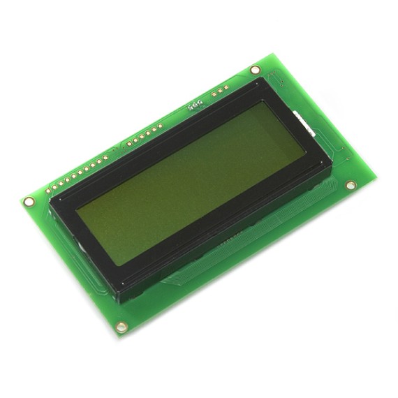 Basic 20x4 Character LCD - Black on Green 5V
