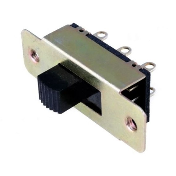 Διακόπτης Συρόμενος DP3T On-Off-On (3A/250VAC)