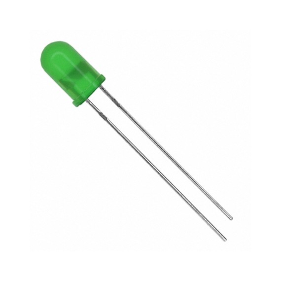 LED Diffused 5mm Πράσινο