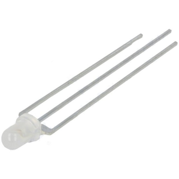 LED Diffused 3mm Bi-color Κόκκινο-Πράσινο