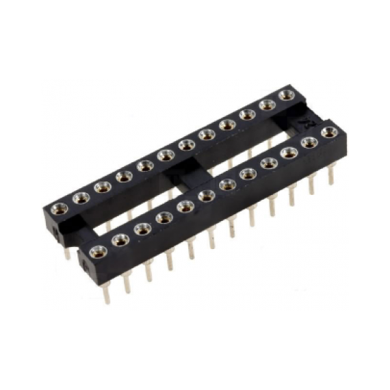 Dip Socket 24 Pin Gold