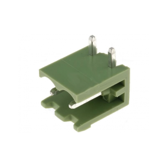Κλέμα PCB 2 Pins Αρσενική Γωνία (P5.08)