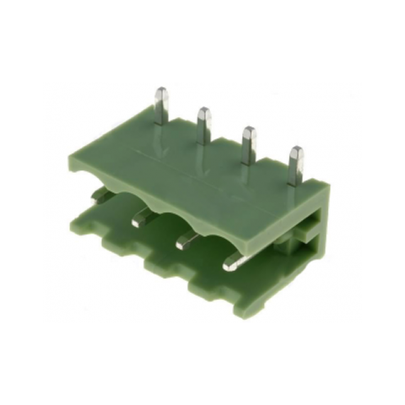 Κλέμα PCB 4 Pins Αρσενική Γωνία (P5.08)