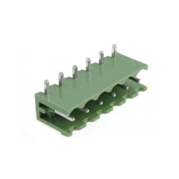 Κλέμα PCB 6 Pins Αρσενική Γωνία (P5.08)
