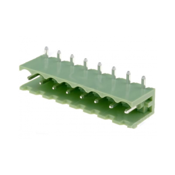 Κλέμα PCB 8 Pins Αρσενική Γωνία (P5.08)