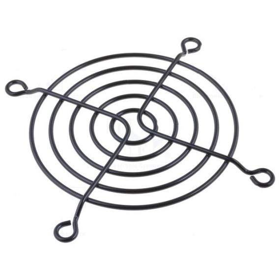Fan Guard 80x80mm Mat Metal Black