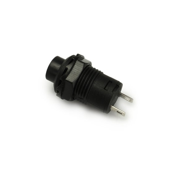 Push Button Latching - 12.5mm Black