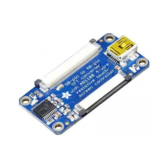 Adafruit TFT 50pin to 40pin + AR1100 Touchscreen Adapter