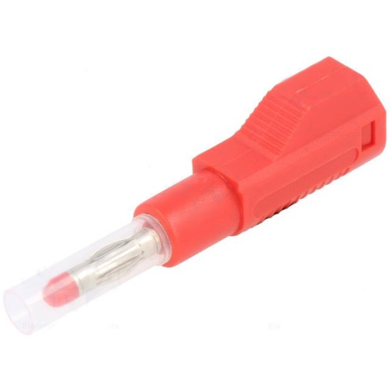 Banana Plug 4mm for cable 56mm - Red