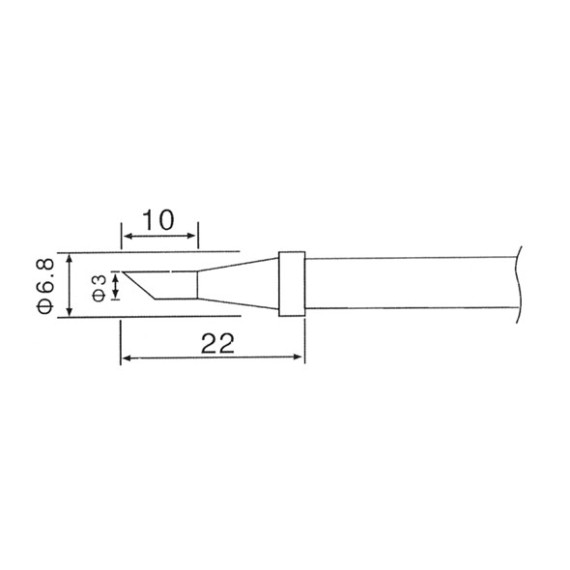 Μύτη Κολλητηριού 3mm C1-3