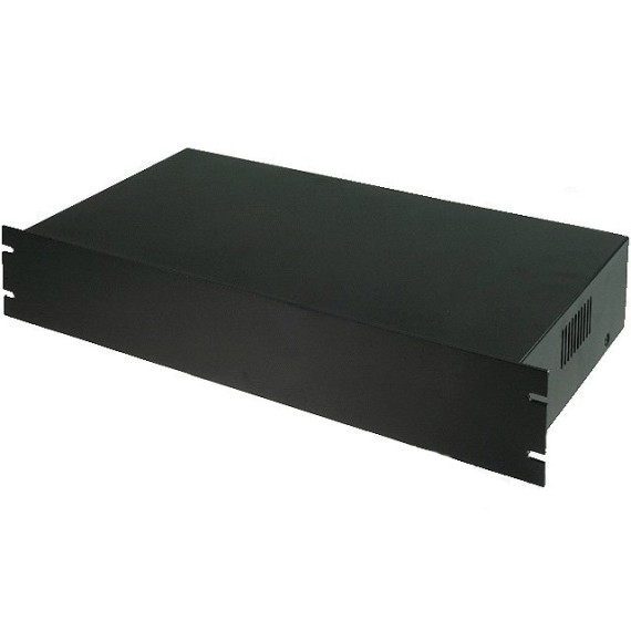 Κουτί για Rack 19" 2U 482x250x88mm Μαύρο