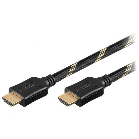 Καλώδιο HDMI σε HDMI 1.5m Μαύρο (Υφασμάτινη Μόνωση)