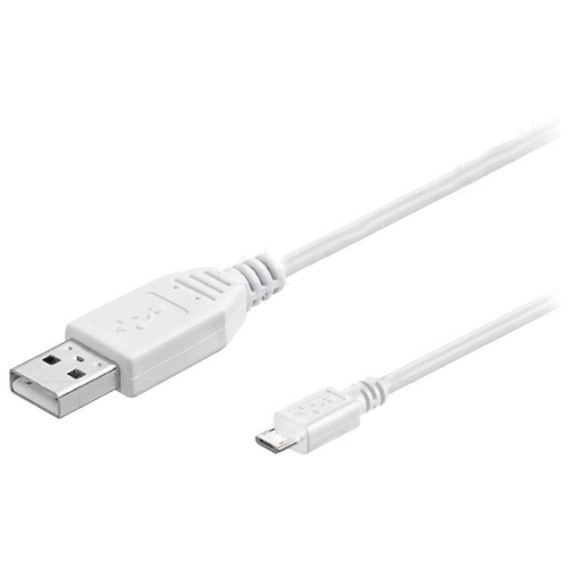 Καλώδιο USB 2.0 A σε USB B micro 0.6m Λευκό
