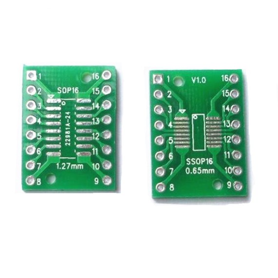 SMT Breakout PCB - TSSOP16 to DIP16