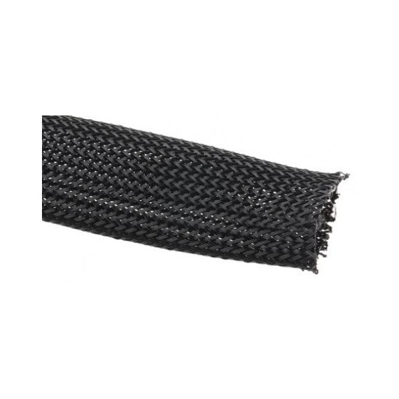 Polyester Black Braided Sleeving 8mm - 15m