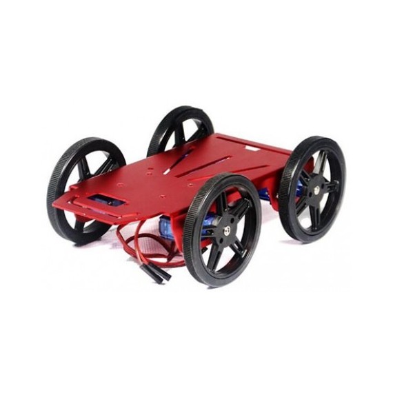 Mini Robot Rover Chassis Kit - 4WD with DC Motors