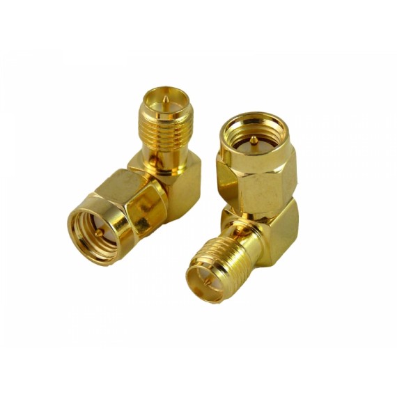 RPSMA Female to SMA Male (Angled) Adapter