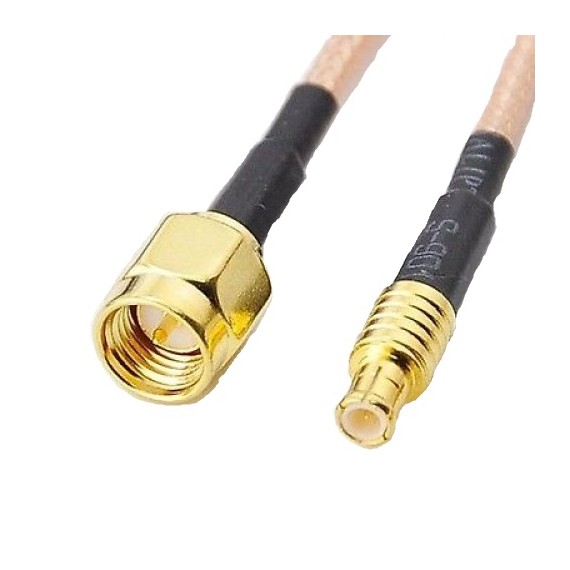 MCX Plug to SMA Male Adapter - 15cm