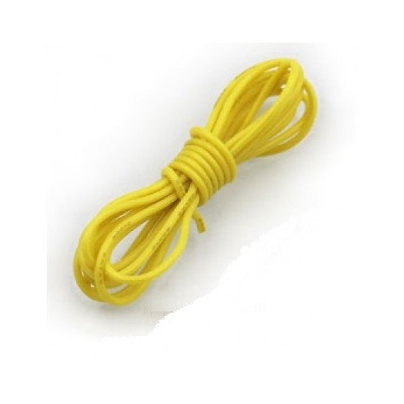 Καλώδιο Σιλικόνης 0.5mm2 1m - Κίτρινο