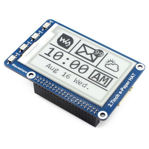 Pi Display e-Paper 2.7" HAT 264x176 (Black-White)