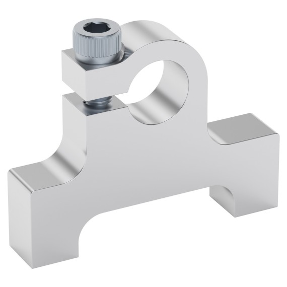 Clamping Mount Bottom Tapped - 8mm Bore