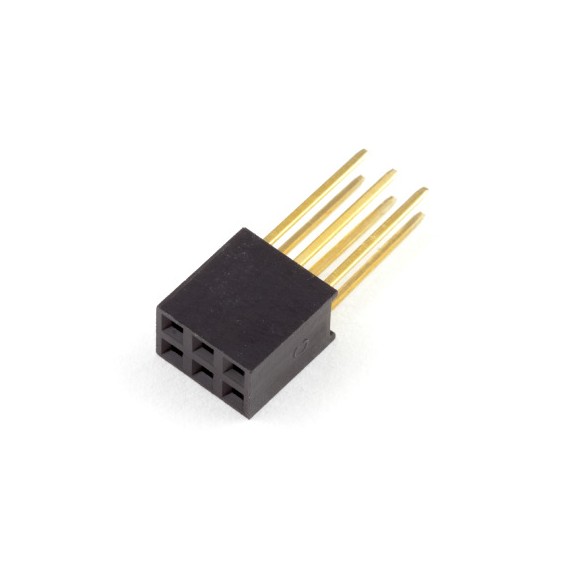 Pin Header 2x3 Female 2.54mm - Long