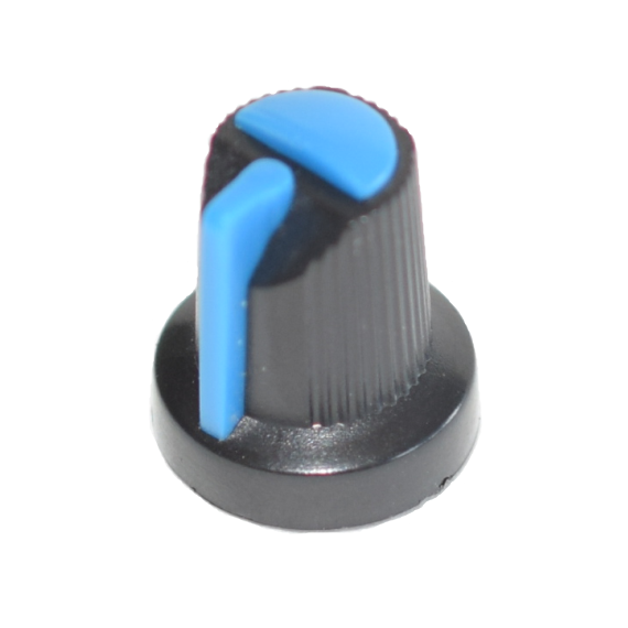 Knob 15x17mm Plastic 6mm - Blue