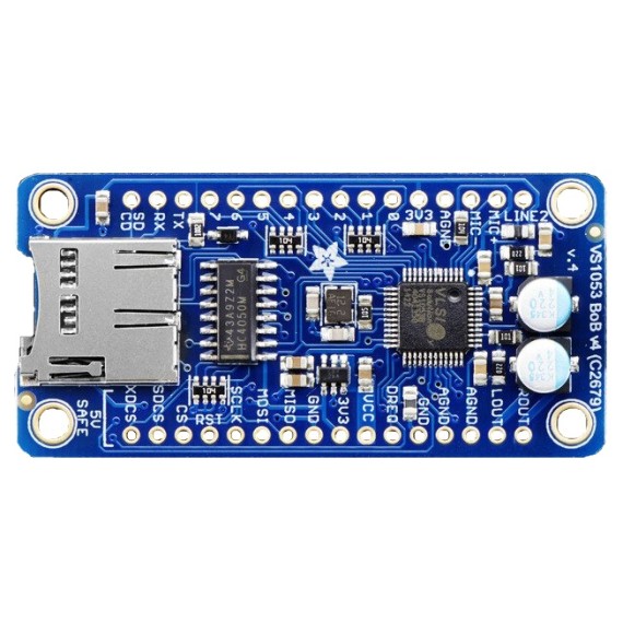 VS1053 Codec + MicroSD Breakout - MP3/WAV/MIDI/OGG Play + Record - v4