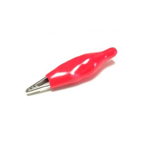 Alligator Clip 36.5mm for Soldering - Red