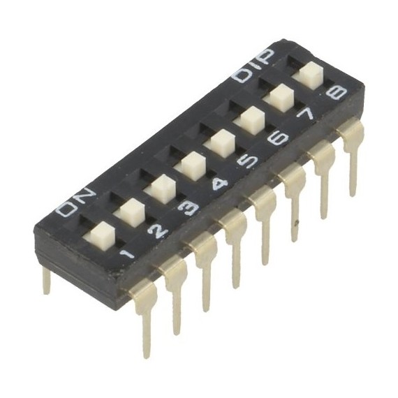 DIP Switch - 8 Position (Low Profile)