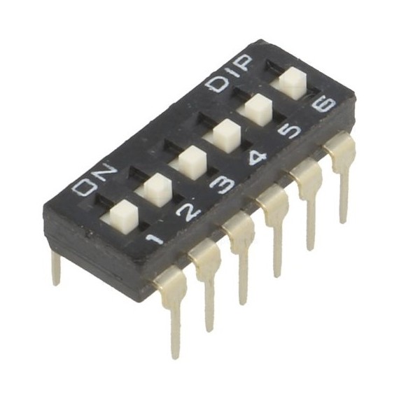 DIP Switch - 6 Position (Low Profile)