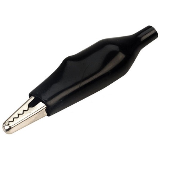 Alligator Clip 54mm for Soldering - Black