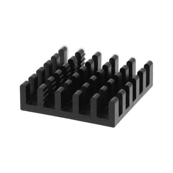Ψύκτρα 21x21x6mm Αλουμινίου Μαύρη