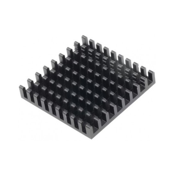 Ψύκτρα 35x35x6mm Αλουμινίου Μαύρη
