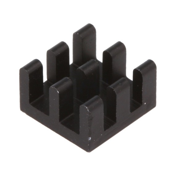 Ψύκτρα 10x10x6mm Αλουμινίου Μαύρη