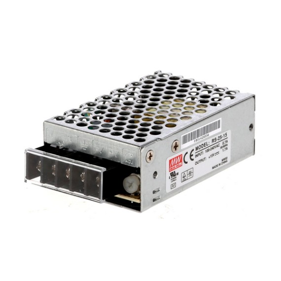 Τροφοδοτικό 15V 1.7A 25.5W MeanWell - RS-25-15