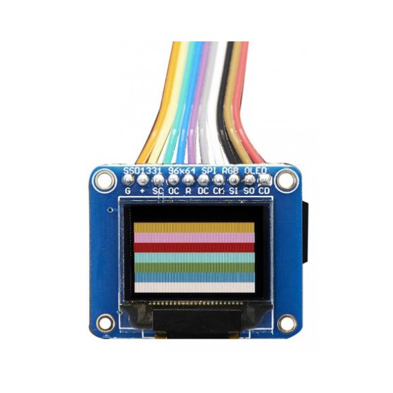 OLED Breakout Board - 16-bit Color 0.96" w/microSD holder