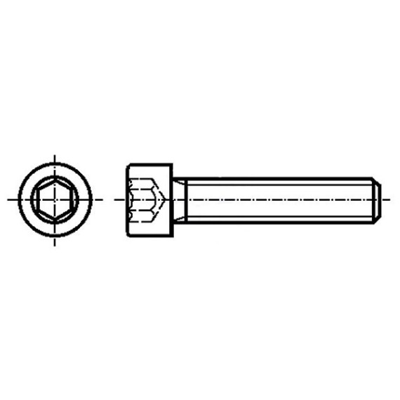 Βίδα M3 - L8mm DIN912 Ανοξείδωτη