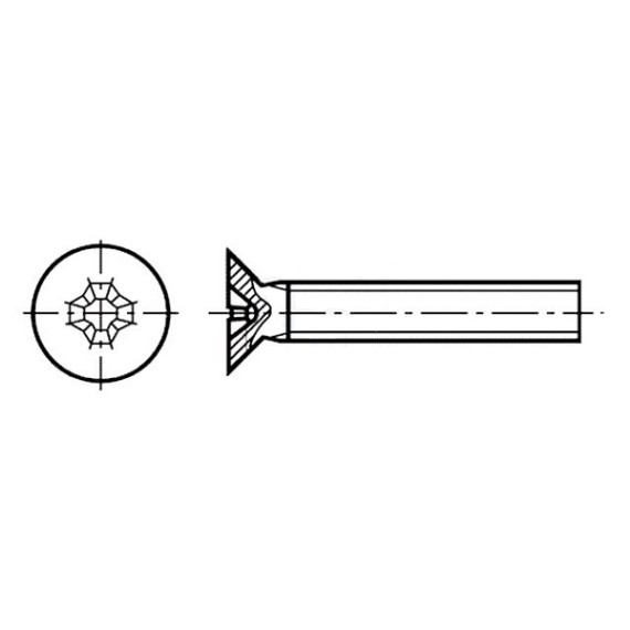 Βίδα M3 - L30mm DIN965 Μαύρη