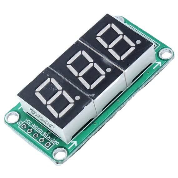 Display Module 7-Segment 3 Digit with 74HC595