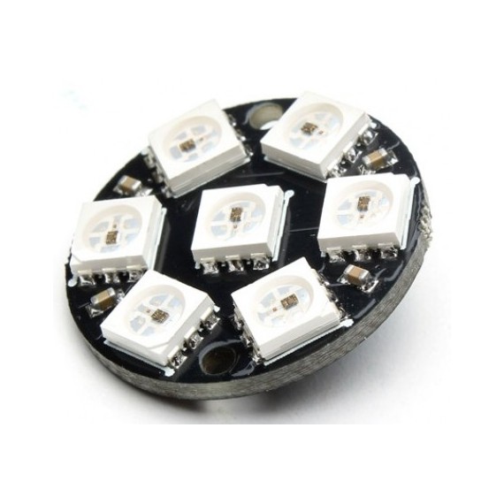 LED Disk - 7 x WS2812 5050 RGB
