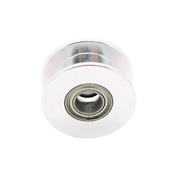 Aluminum GT2 Timing Pulley Idler - 16T Smooth - 3mm Bore