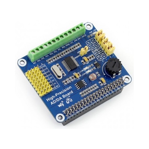 Waveshare Raspberry Pi High-Precision AD/DA Expansion Board