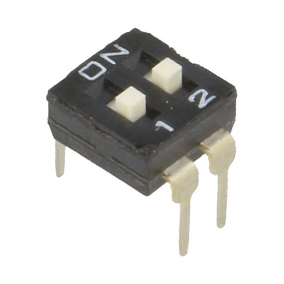DIP Switch - 2 Position (Low Profile)