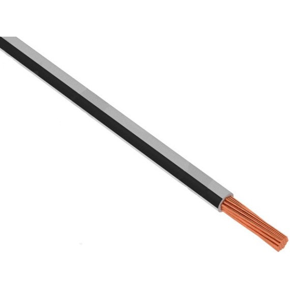Καλώδιο Πολύκλωνο 0.35mm2 - Λευκό/Μαύρο