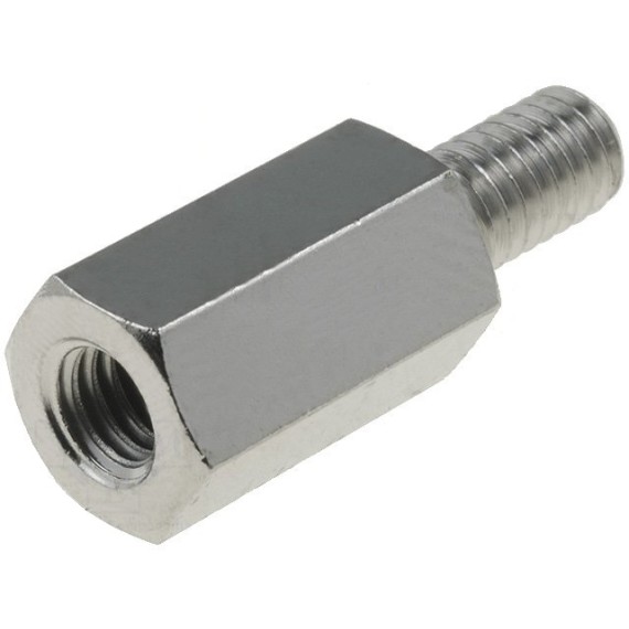 Standoff Brass M4 M/F L12mm