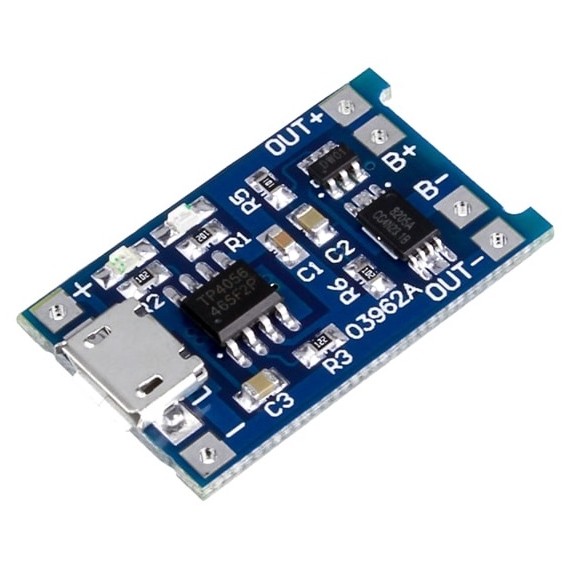 Lithium Battery Charger and Protection Module 1A - TP4056