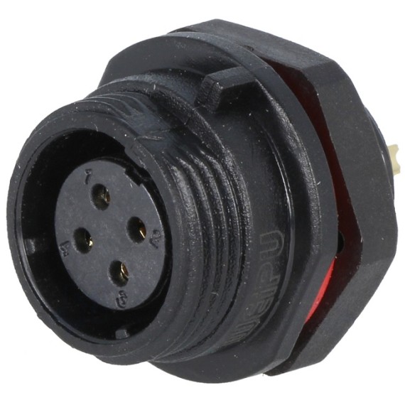 Connector SP13 4-Pin Female (Panel Mount)