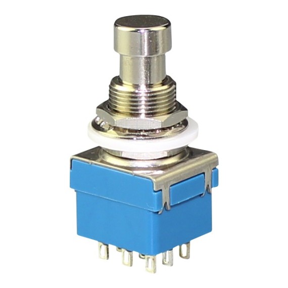 Stomp Switch 3PDT Latching - with Solder Lugs